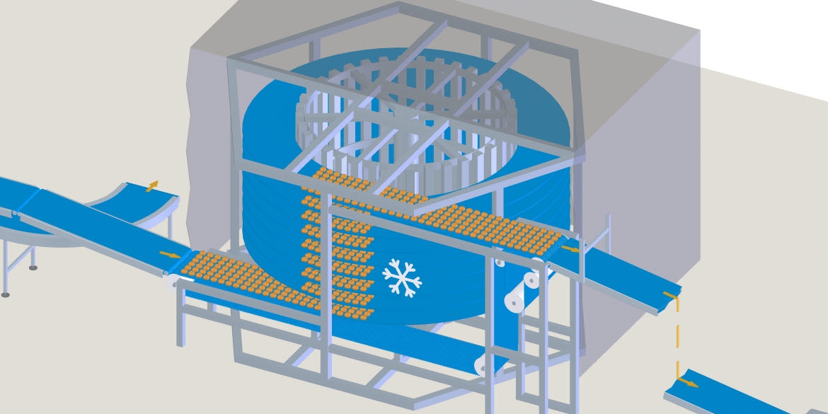 Chlieb sa musí nechať vychladnúť a musí sa vypariť správne množstvo vlhkosti z chleba pred tým, ako sú bochníky pripravené na krájanie a balenie. Dobrá cirkulácia vzduchu počas tohto obdobia je kritická.
