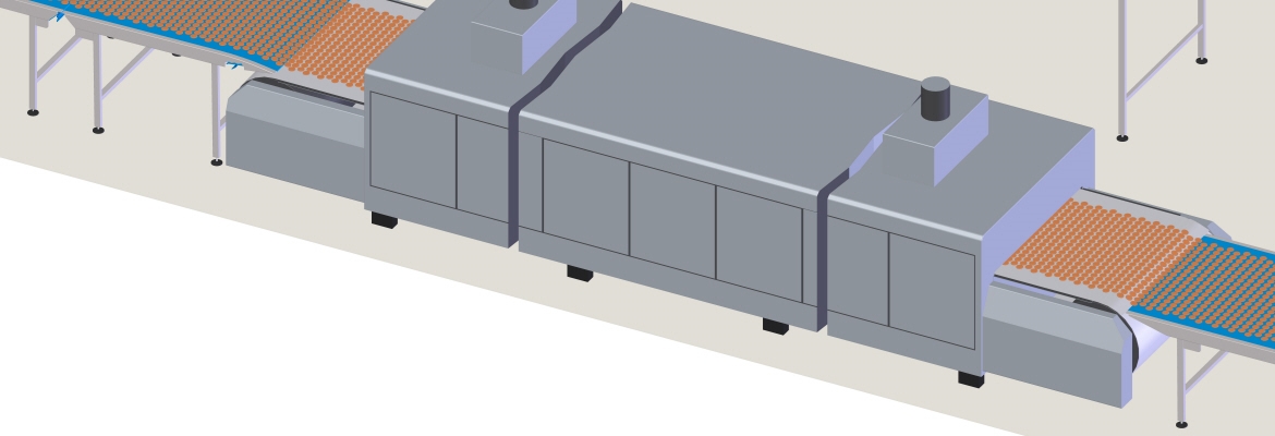 Utsläpp av tunn deg när produkterna förs in i ugnen och sedan tas av stålbandet efter bakprocessen är båda mycket känsliga steg i tillverkningsprocessen. Höga temperaturer, hög hastighet och mycket små överföringspunkter för tillförlitlig produktpositionering är alla delar som kräver högkvalitativa, högpresterande band.