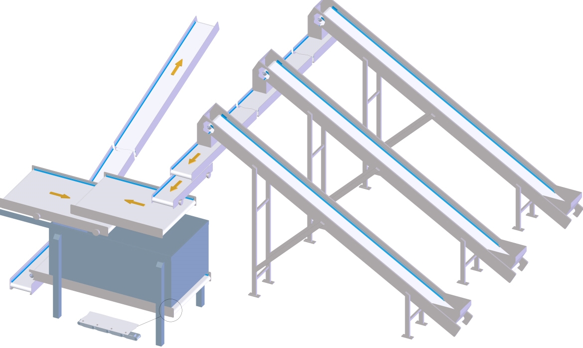 The final step for Primary Processing is storing the cut tobacco in silos, which can be either drum-driven or chain-driven. All the silos run very slowly and the lifetime of these belts is long (10+ years).
